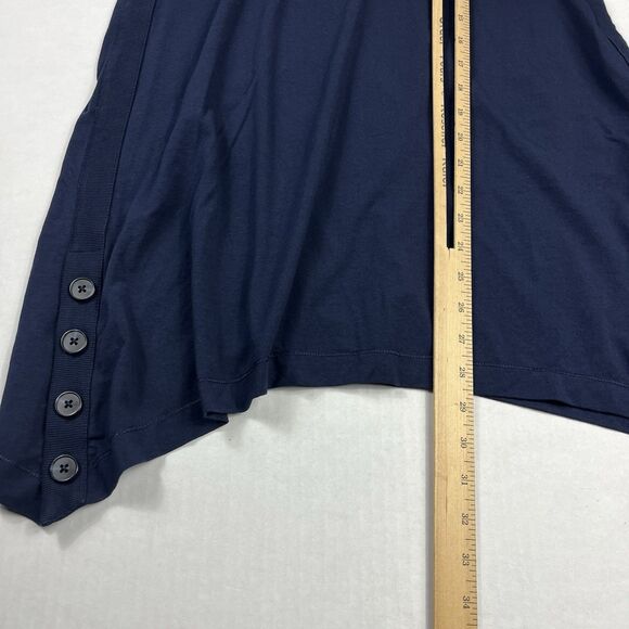 Chicos Ultimate Tee Blue Long Sleeve Asymmetric Casual Soft Knit Top 0 SMALL - Picture 7 of 10